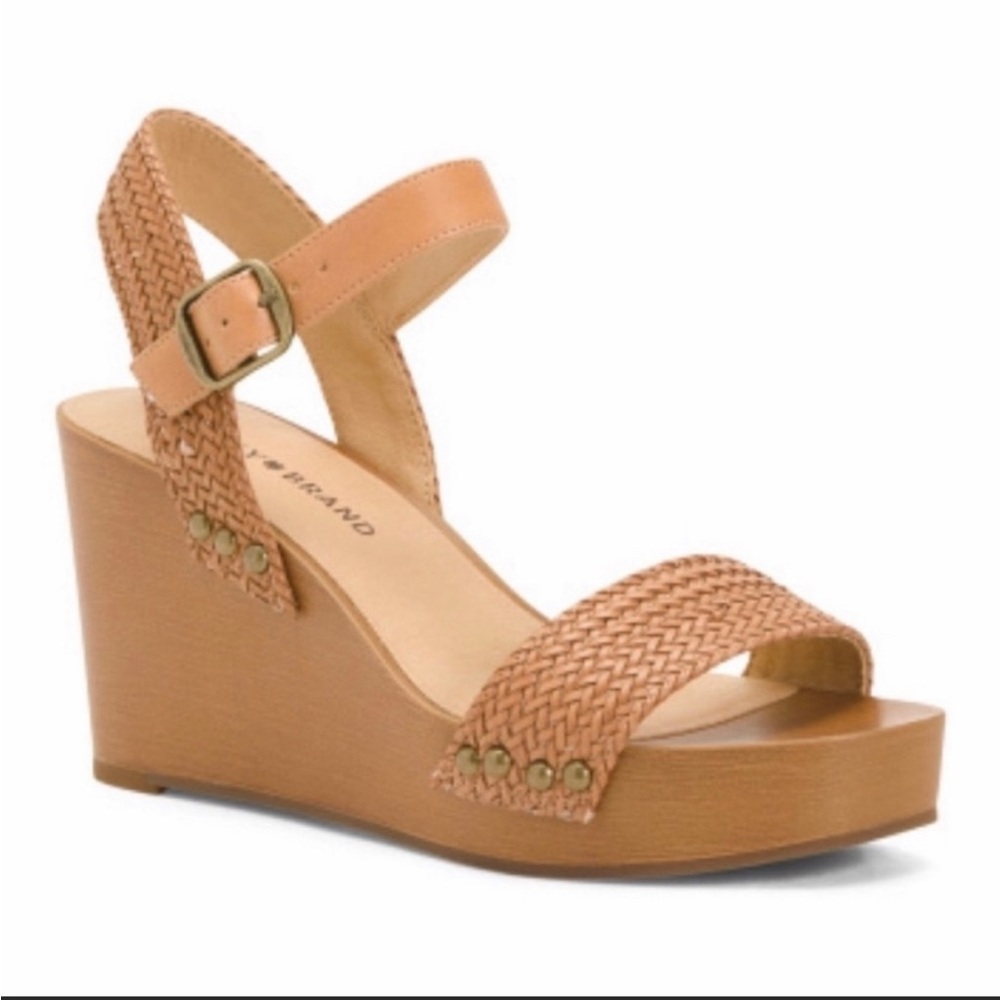 Lucky Brand Weevel Weave sandal wedge - NO BOX